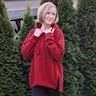 Alpfleece Mjuk sweat Enfärgat – kaminrött,  thumbnail number 10