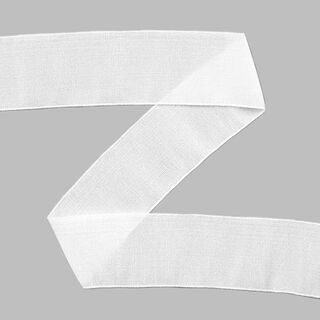 Organza kantband elastiskt Goldie - vit, 