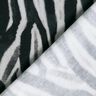 French Terry, borstad, zebra digitaltryck – svart/silver,  thumbnail number 4