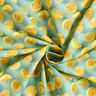 Bomullstyg Poplin färska citroner – eukalyptus/citrongul,  thumbnail number 3