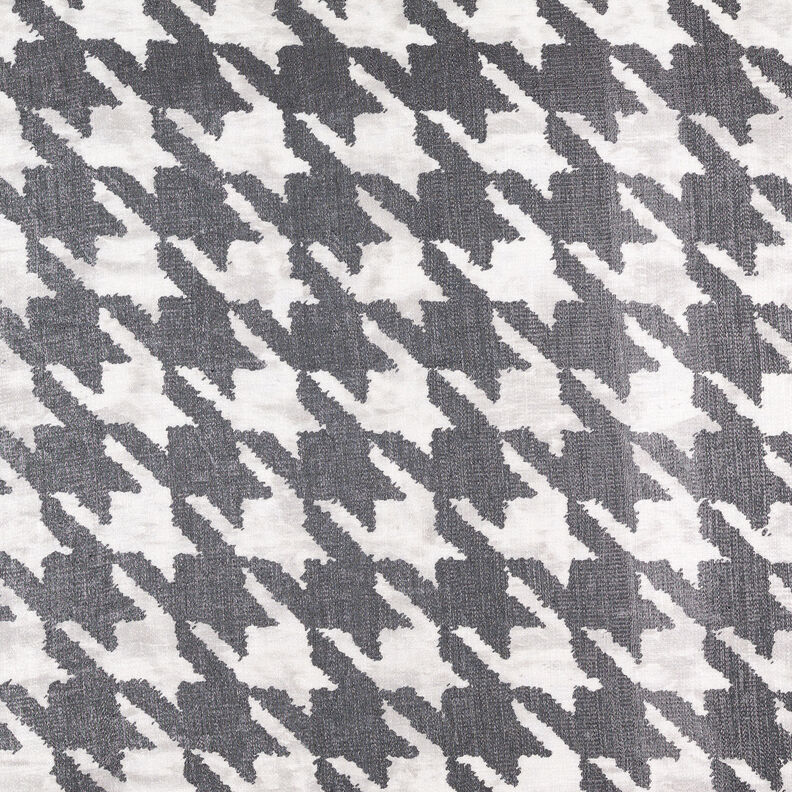 viskosmix metallisk glans hundtandsmönster – svart/vit,  image number 7