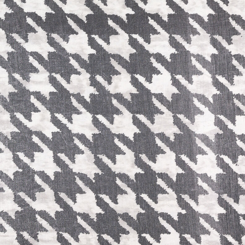 viskosmix metallisk glans hundtandsmönster – svart/vit, image number 7