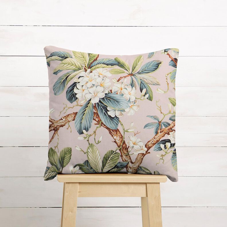 Dekorationstyg Canvas blommande träd – ljus gammelrosa,  image number 8