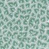Bomullstyg Kretong Abstrakta blad – salvia/elfenbensvit,  thumbnail number 1