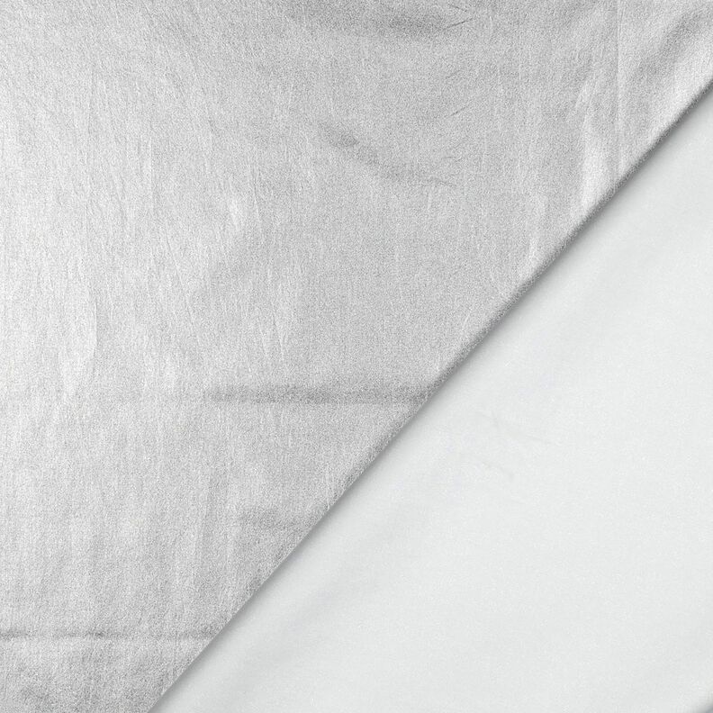 Bomullspoplin foliebehandlade Enfärgat – silvermetallic,  image number 3