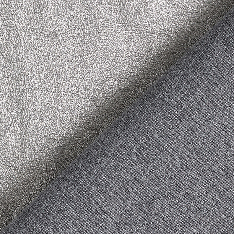 Konstläder Metallic-glans – antique silver metallic,  image number 3