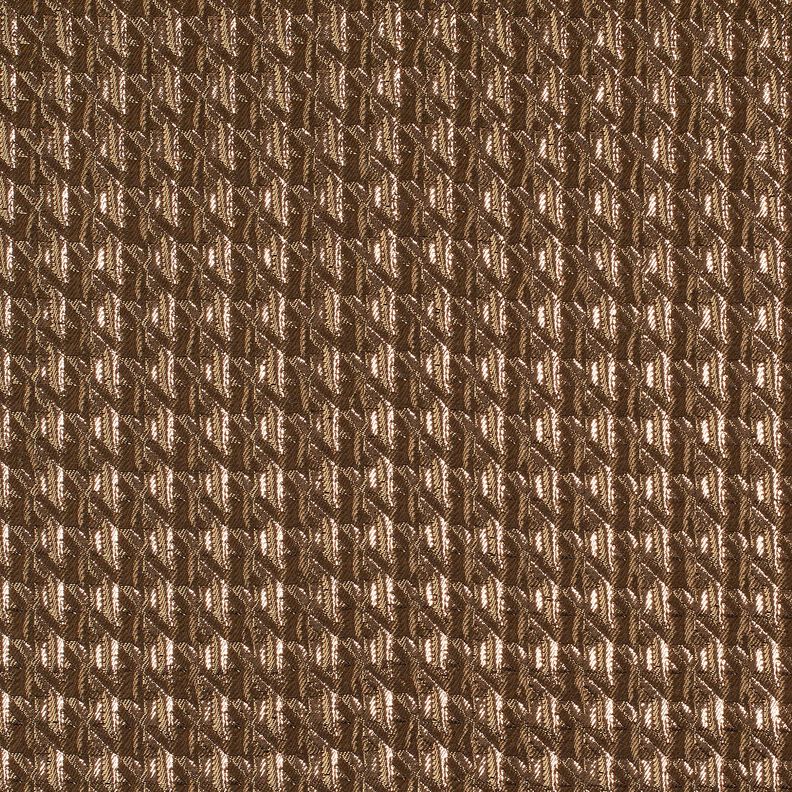 Cloqué glittrigt hundtandsmönster – mellanbrunt,  image number 1