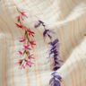 Muslin/Dubbel-krinkelväv Vårblommor – yllevit/persikofärgad,  thumbnail number 2