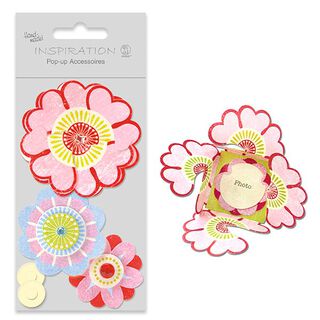 Pop-up-pysselset Flower Power  – rött, 