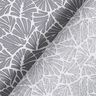 Behandlad bomull abstrakta miniblad – grå/vit,  thumbnail number 5