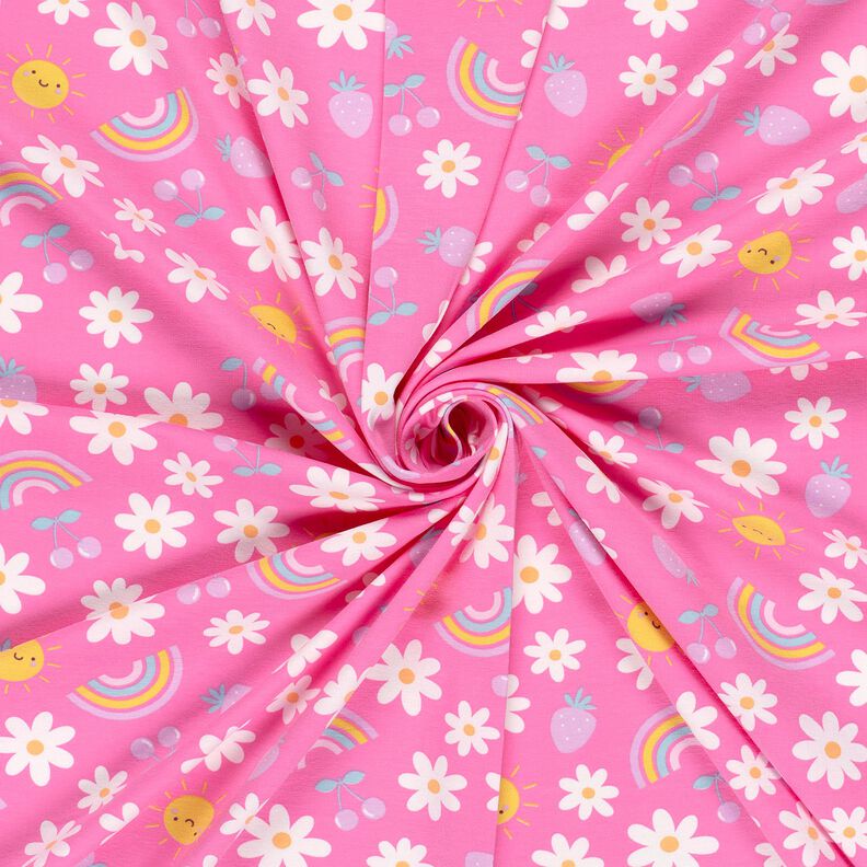 Bomullsjersey sommar i luften – rosa,  image number 3