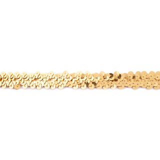 Elastisk paljettbård [20 mm] – guldmetallic, 
