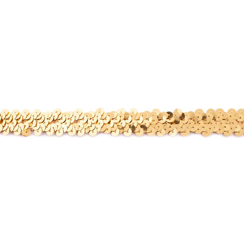 Elastisk paljettbård [20 mm] – guldmetallic,  image number 1