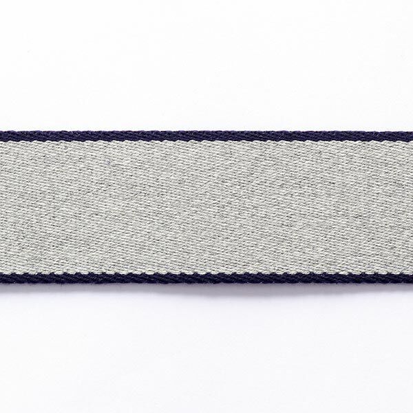 Bältesband  [ 3,5 cm ] – marinblått/grått,  image number 1