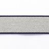 Bältesband  [ 3,5 cm ] – marinblått/grått,  thumbnail number 1