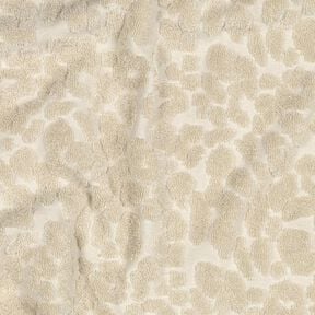 Frottétyg Stretch Leopardmönster  – sand, 