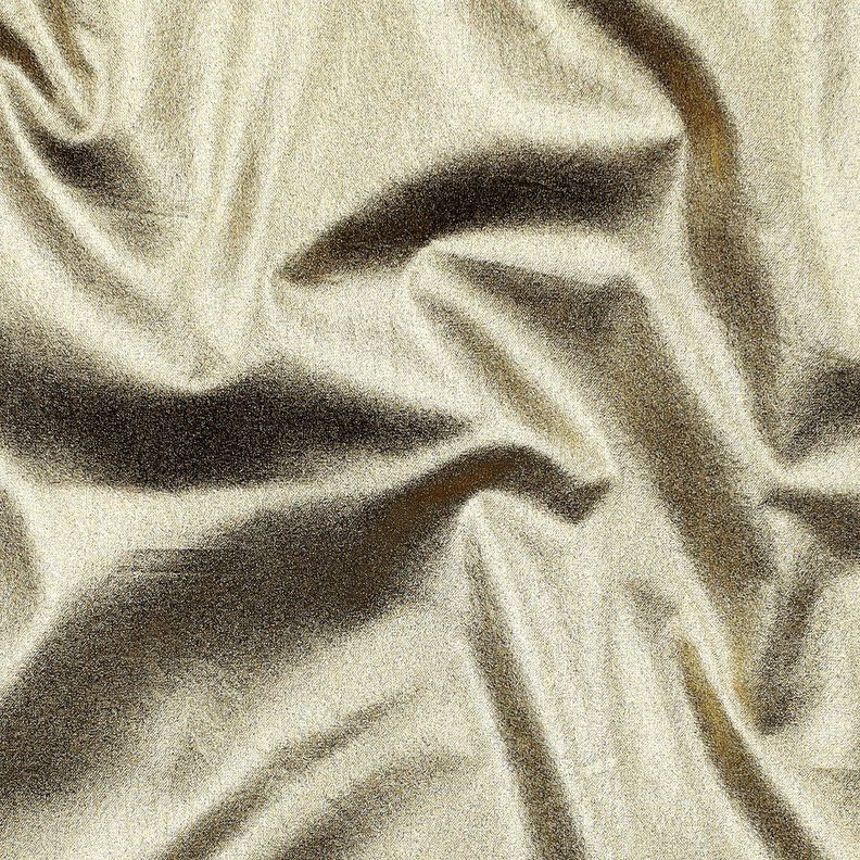 Bomullspoplin foliebehandlade Enfärgat – guldmetallic,  image number 2