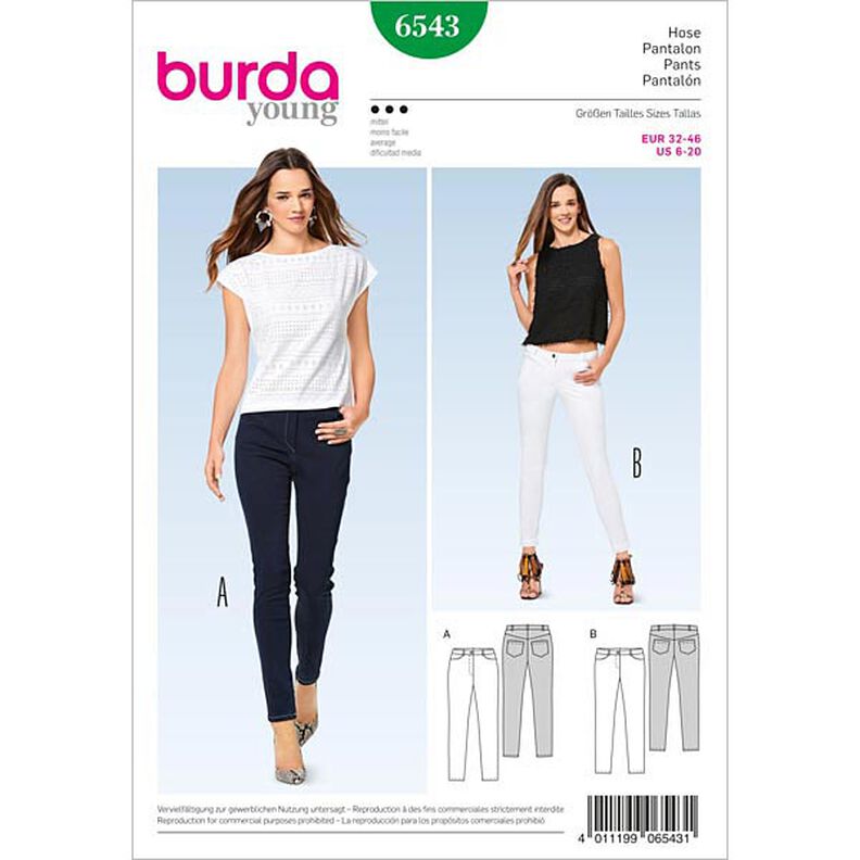 Byxor / jeans, Burda 6543,  image number 1