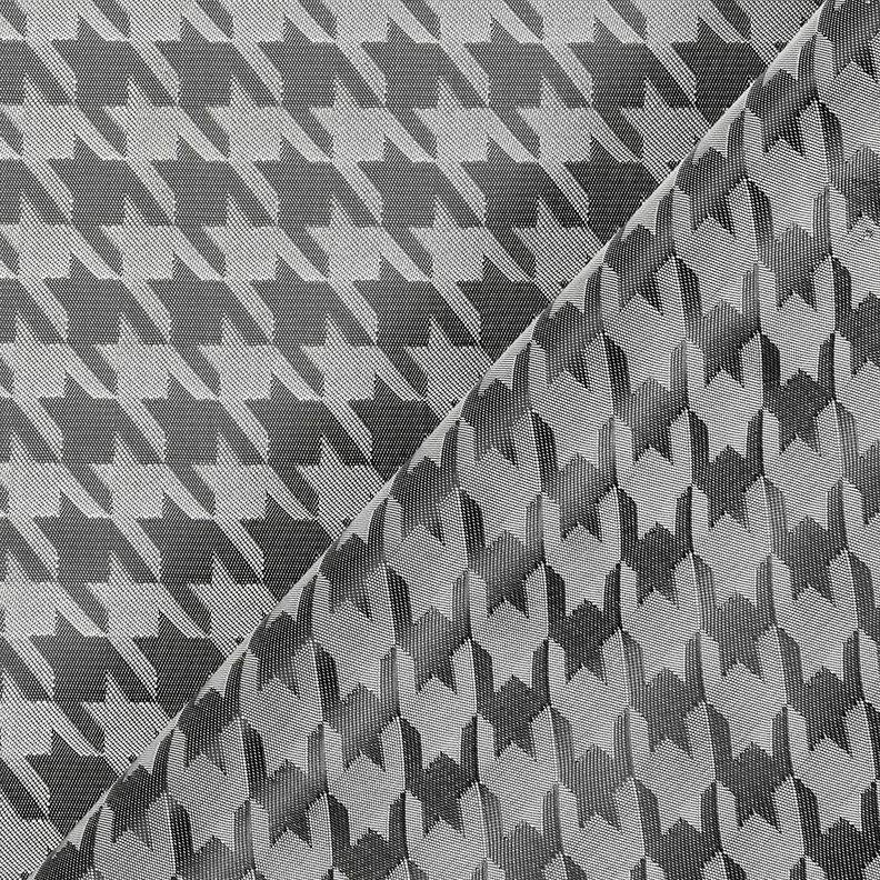 Fodertyg Jacquard hundtandsmönster – ljusgrått/mörkgrå,  image number 4