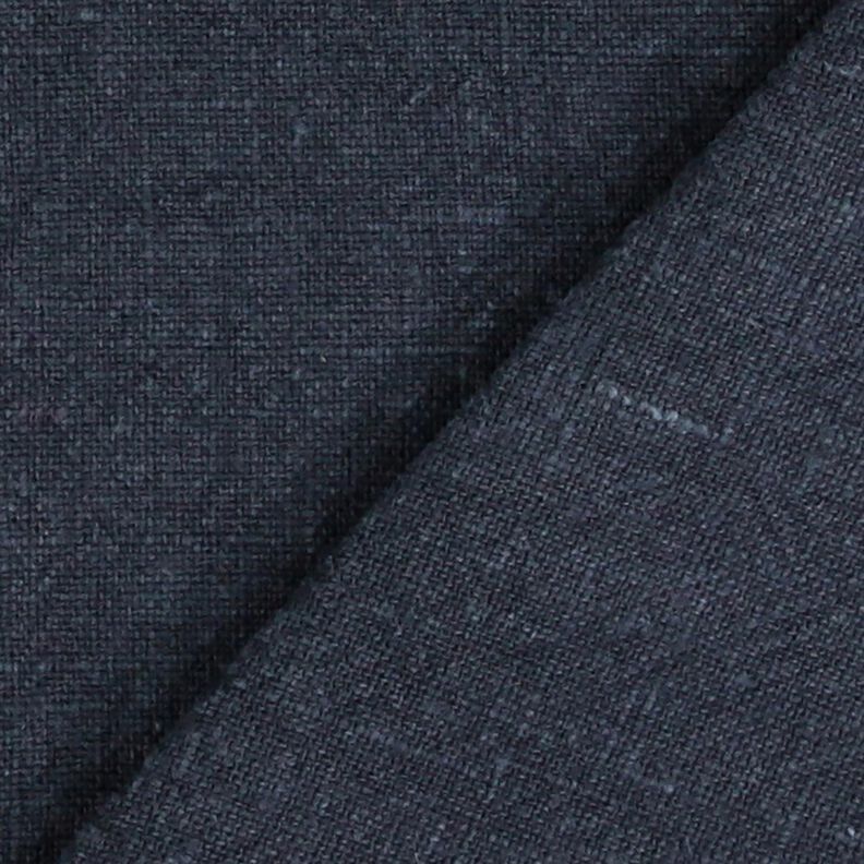 Linnetyg ramie mix stonewashed, kraftig kvalitet – nattblå, image number 3