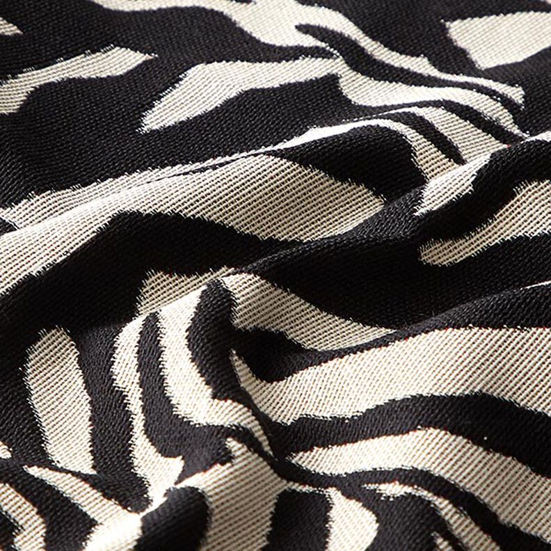Jacquard Gobeläng Zebra – svart/vit,  image number 2