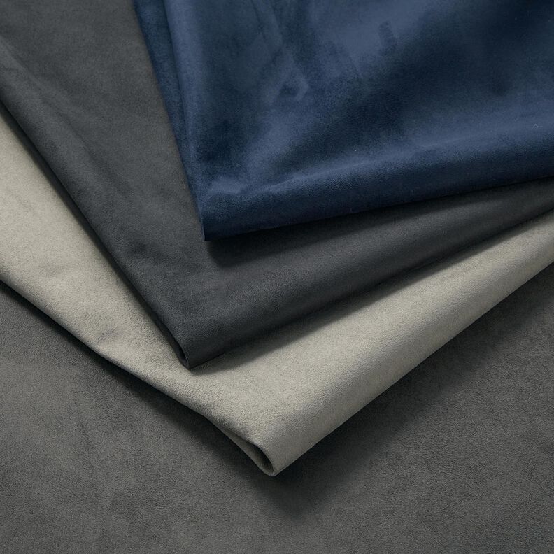 Stoppningstyg nubuck-imitation – nattblå,  image number 5