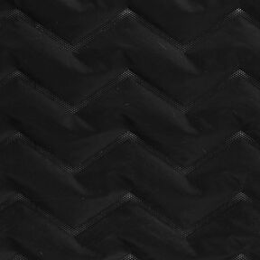 Quiltat tyg Peachskin Chevron | Katia Fabrics – svart, 
