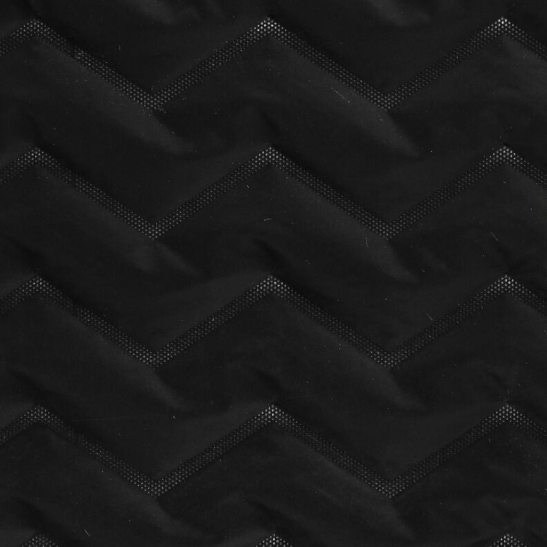 Quiltat tyg Peachskin Chevron | Katia Fabrics – svart, image number 1