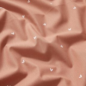 Bomullspoplin ljuva hj&auml;rtan &ndash; koppar, 