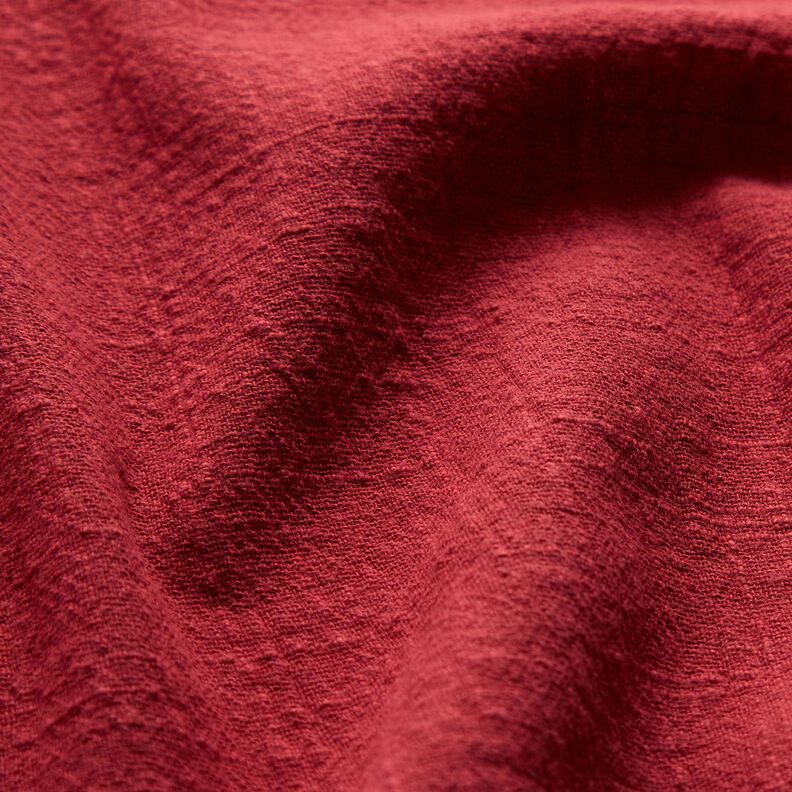 Bomullstyg med linnelook – terracotta, image number 2