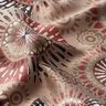 Dekorationstyg Jacquard Elegant mandala – mörk gråbrun/burgunder,  thumbnail number 2
