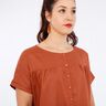 FRAU SUZY - ledig kortärmad blus med veck, Studio Schnittreif | XS - XXL,  thumbnail number 7