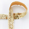 Elastisk paljettkant [30 mm] – guld,  thumbnail number 1