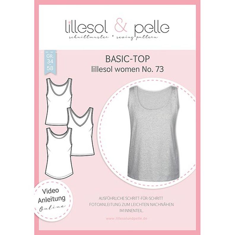 Basic topp | Lillesol & Pelle No. 73 | 34-58,  image number 1