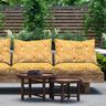 Outdoortyg Canvas Vilda blommor – solgult,  thumbnail number 7
