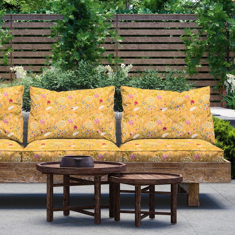 Outdoortyg Canvas Vilda blommor – solgult, image number 7