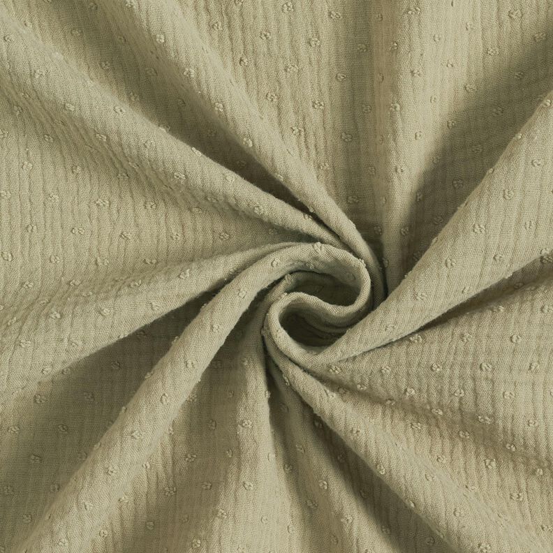 Muslin/Dubbel-krinkelväv dobby – vass,  image number 3