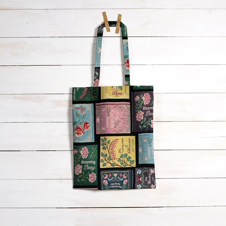 Dekorationstyg Gobeläng bokomslag – svart/merlot,  image number 6