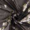 Chiffong med glittrande kritstrecksränder batikoptik – svart/vit,  thumbnail number 4