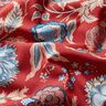 Dekorationstyg Canvas Orientaliskt blommönster – kaminrött,  thumbnail number 2