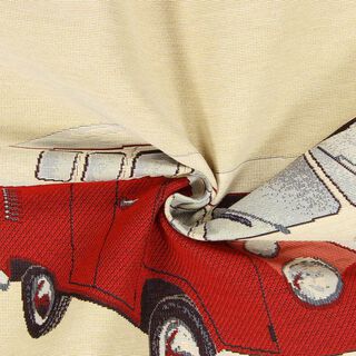 Gobelängbit Röd folkabuss VW, 