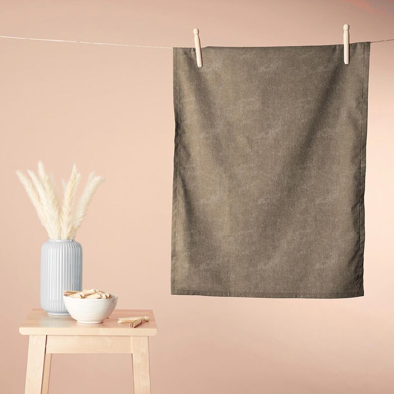 Frottétyg Stretch Enfärgat – beige,  image number 8