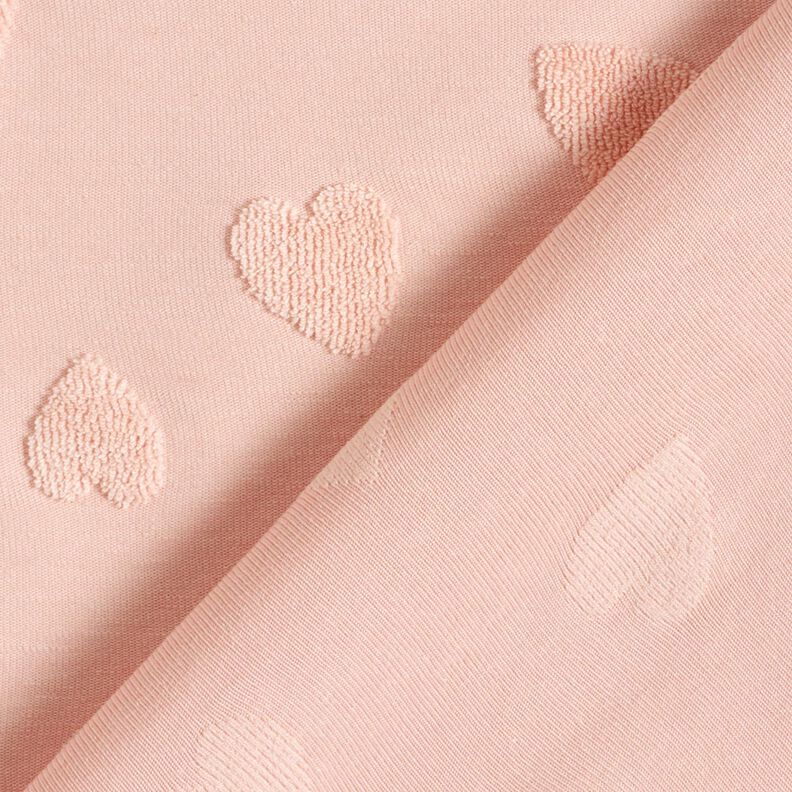 frottéjersey hjärtan – rose,  image number 5