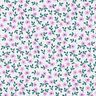 GOTS Bomullspoplin Spridda blommor | Poppy Fabrics – vit/rosa,  thumbnail number 1