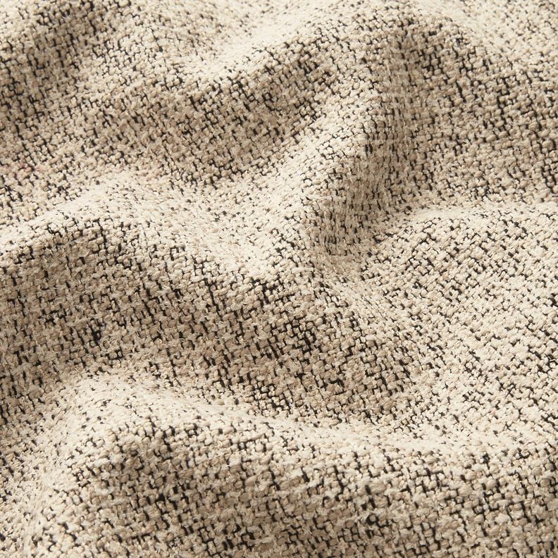 Stoppningstyg färgglatt vävt tyg – gråbeige/svart, image number 2