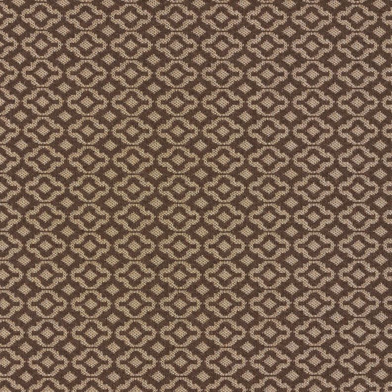 Stickad jacquard romber – beige/brun,  image number 1