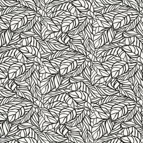 Viskos-linne-mix Lövverk – yllevit/svart, 