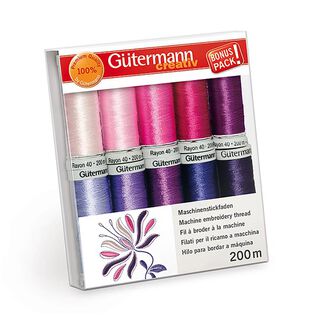 Maskinbroderitrådset Rayon 40 2 | BONUS PACK! | Gütermann creativ, 