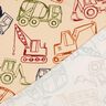 French Terry Sommarsweat Byggplatsfordon | Poppy Fabrics – beige/marinblått,  thumbnail number 4