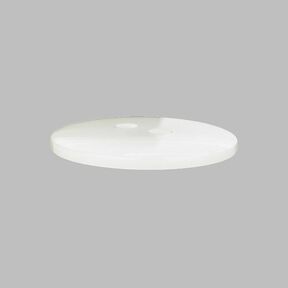 Plastknapp Pärlemor Basic - vit, 